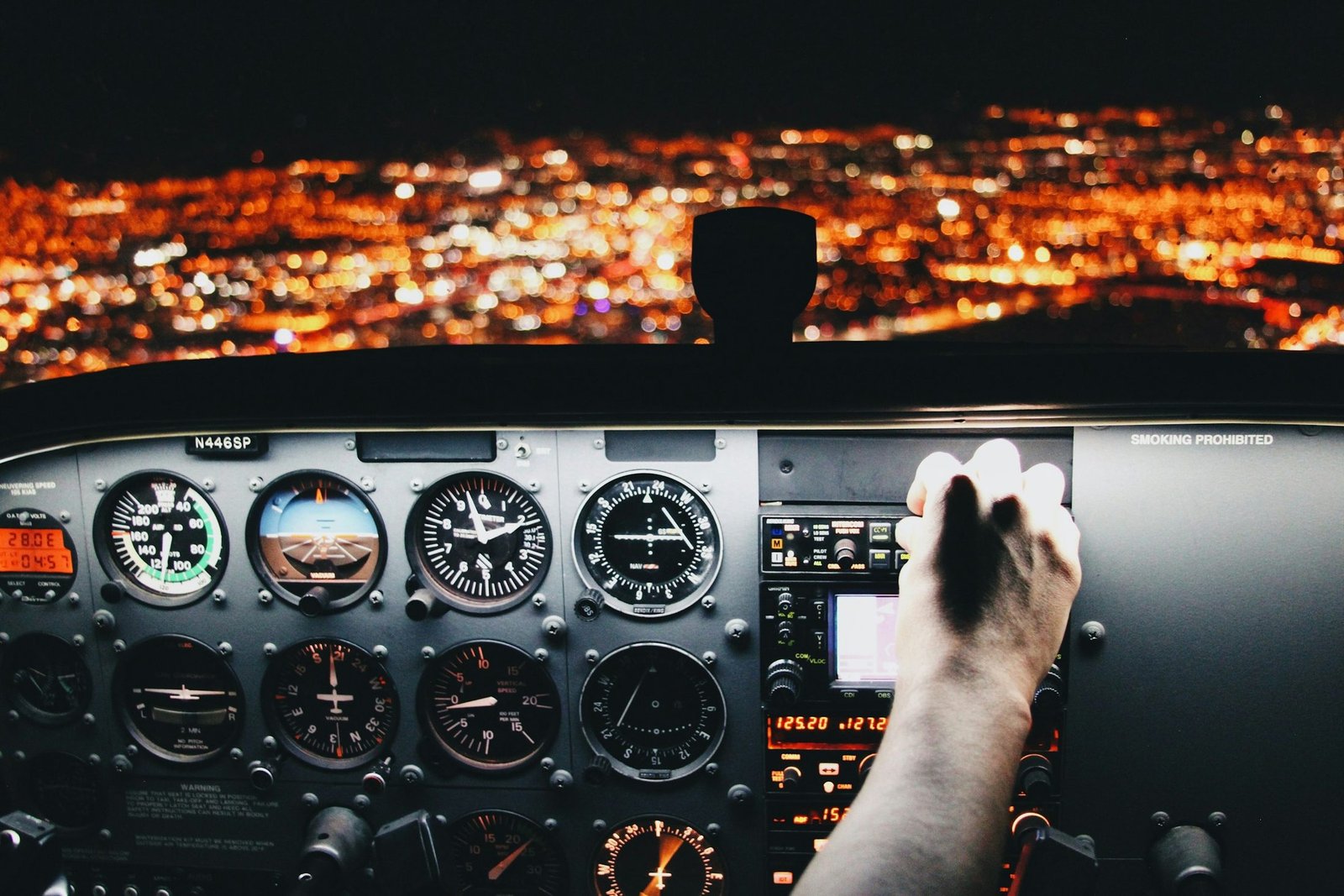 Light aircraft instrument panel