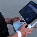 Drone controller with tablet display